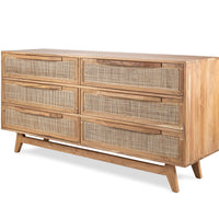 Myra Rattan Chest of Drawers- Wide