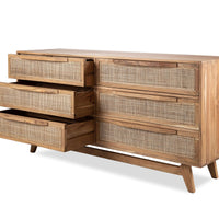 Myra Rattan Chest of Drawers- Wide