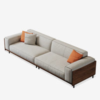 Nyra 3 Seater Sofa in Teak Wood for Living Room
