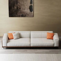 Nyra 3 Seater Sofa in Teak Wood for Living Room