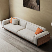 Nyra 3 Seater Sofa in Teak Wood for Living Room