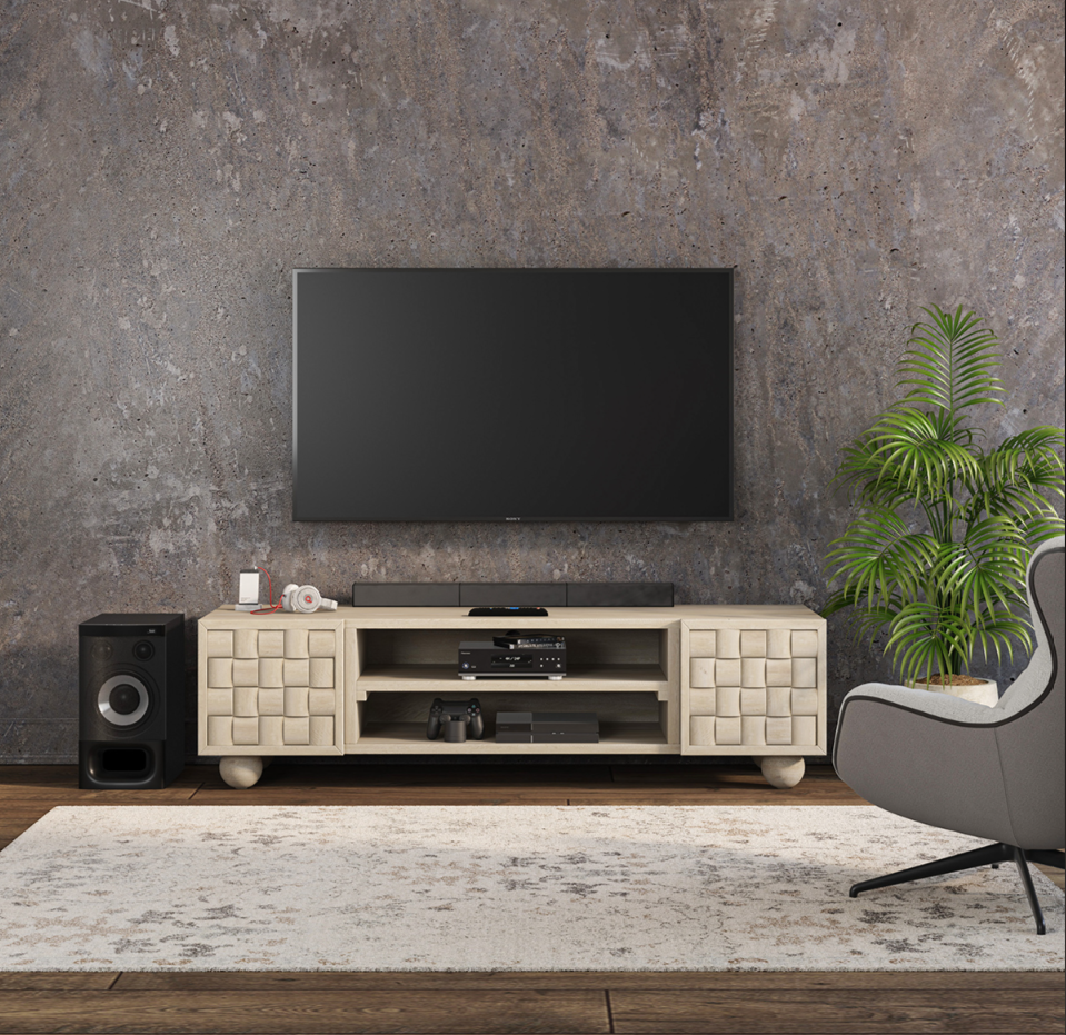 Niwar TV Unit in Solid Wood