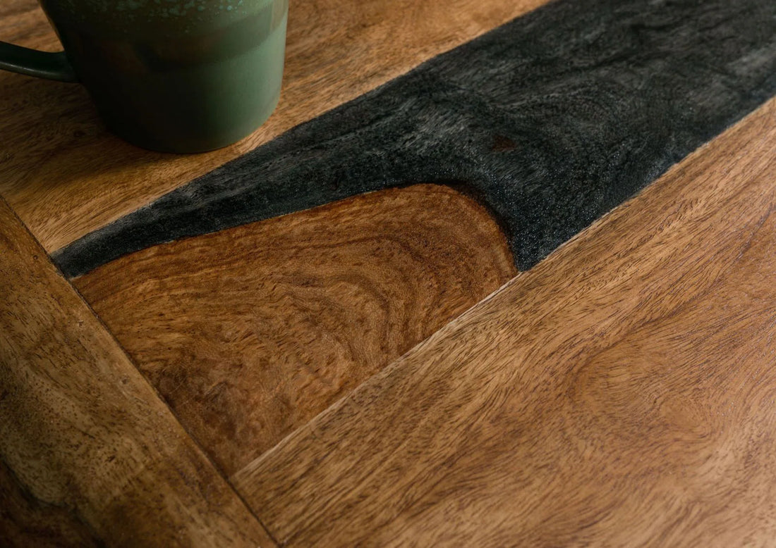 Solid Wood Coffee Table with Storage
