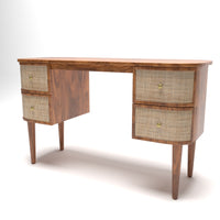 Curve Rattan Study Table