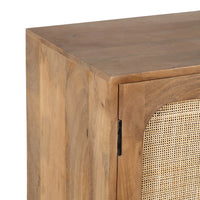 Vinnie Solid Wood Rattan Sideboard in Sheesham Wood