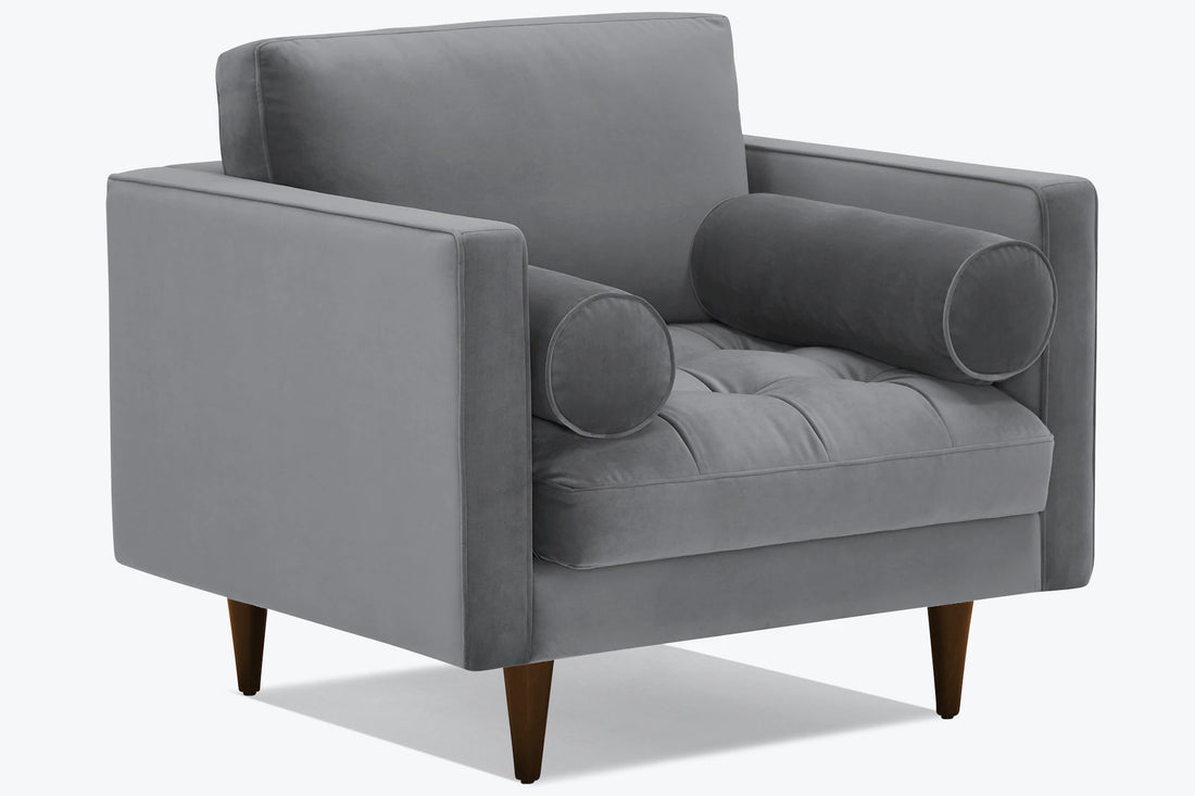 Briar Armchair for Living Room | Premium Upholstery | Solid Wood Frame