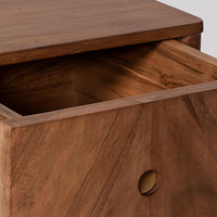 Shale Scandi Bedside Table in Acacia Wood