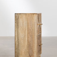 Artisanal Solid Wood Bedside Table