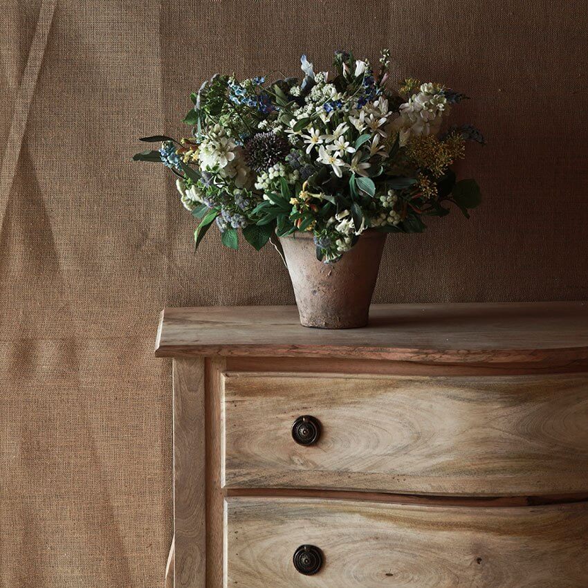 Bow Fronted Solid Wood Chest of Drawers