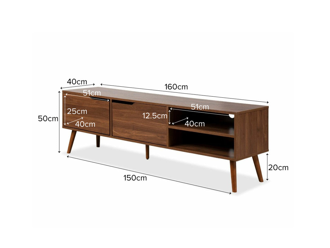 Edmond Solid Wood Tv Stand
