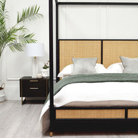 Lucia Rattan 4 Poster Bed - Chuk Chuk Villa