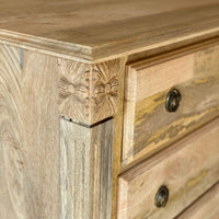 Natural Solid Wood Chest of Drawers