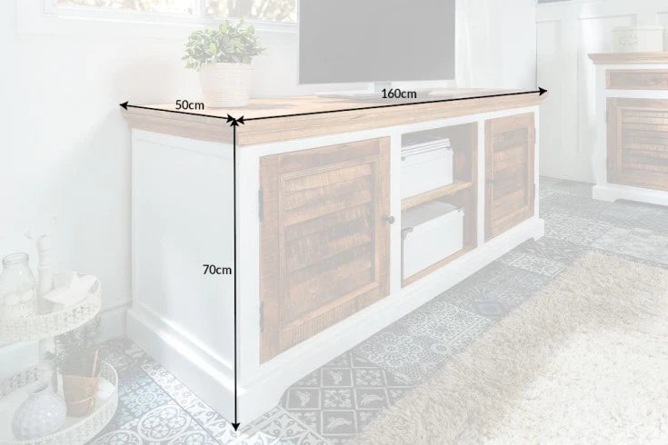 White Sands Solid Wood TV Stand