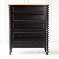 Mora Spindle Chest of Drawer-Tallboy