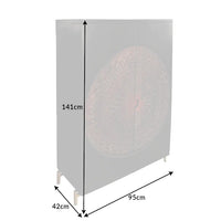 Mandala Solid Wood Bar Cabinet
