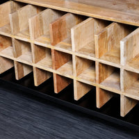 Mandala Solid Wood Bar Cabinet