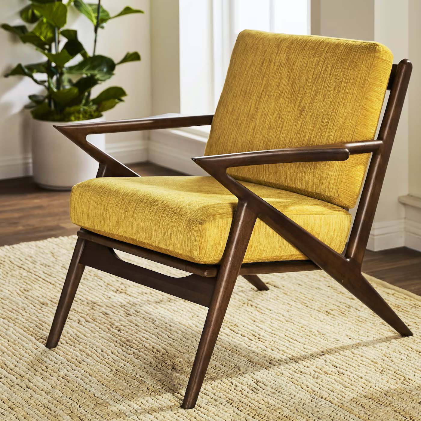 solid wood armchair