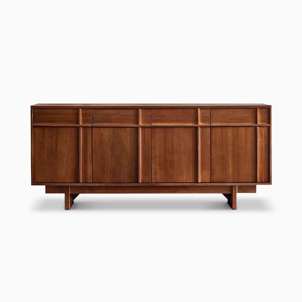 Mid Century Rectangular Sideboard with Drawer & Doors Storage