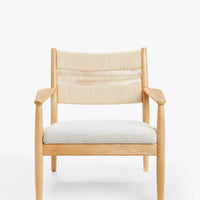 Natural Harmony Lounge Chair in Solid Wood