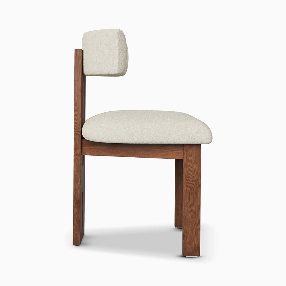 Walnut Dining Chair Set of 2 in Solid Wood