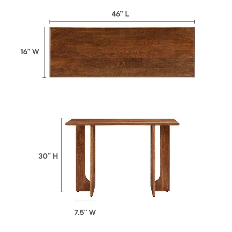 Rivora Solid Wood Console Table