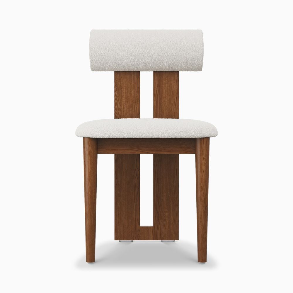 Walnut Dining Chair Set of 2 in Solid Wood