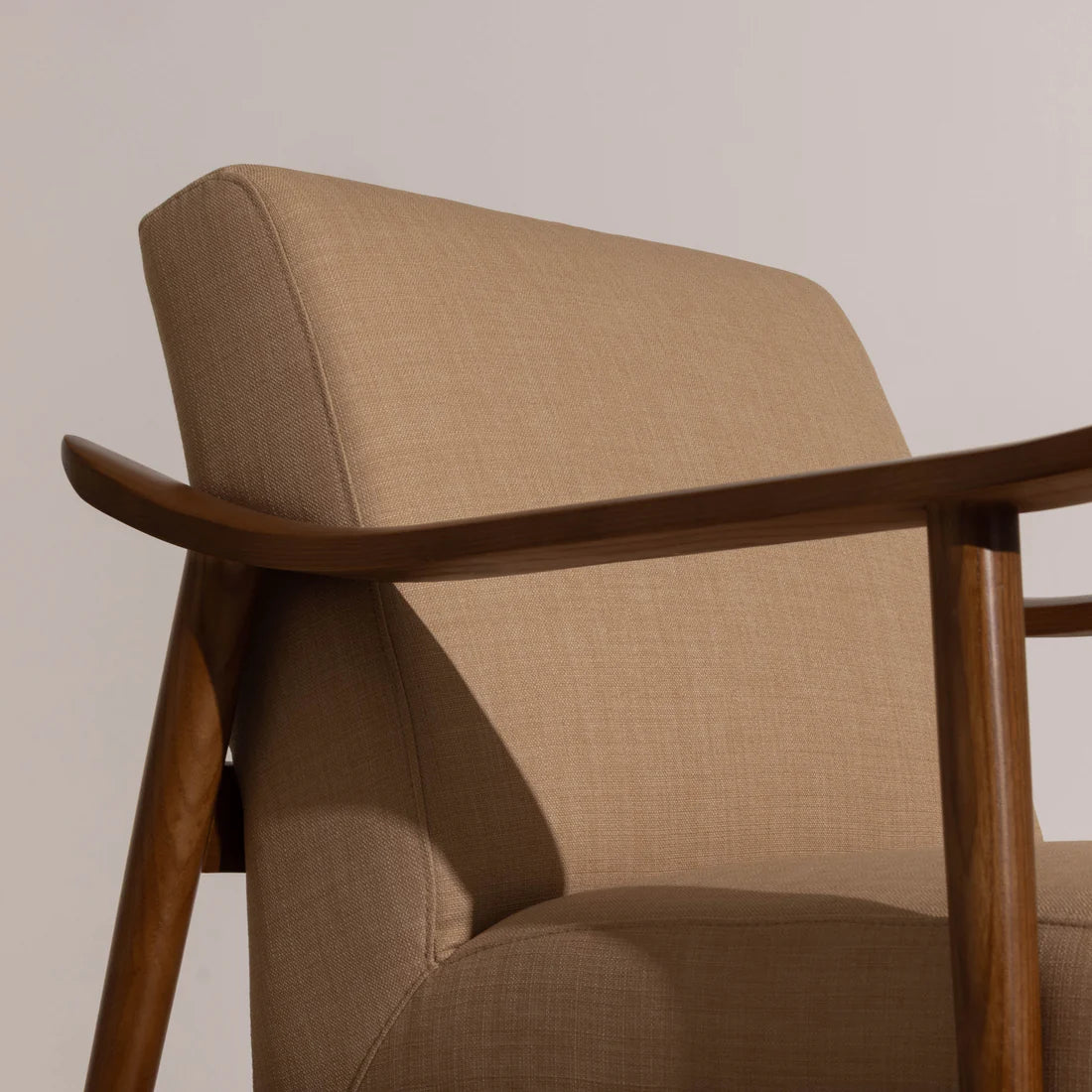 Winston Armchair | Solid Wood | Walnut Finish