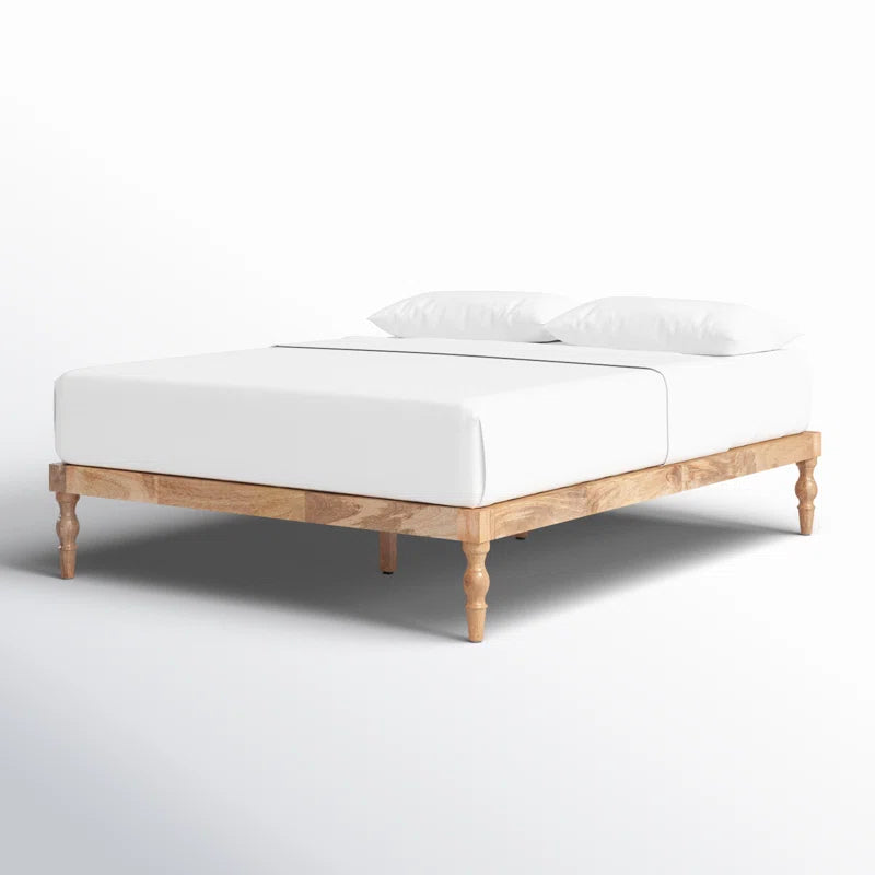 Astoria Solid Wood Platform Bed in Mango Wood