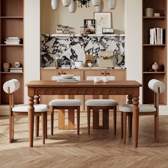 Canora Dining Table |Solid Wood |6 Seater