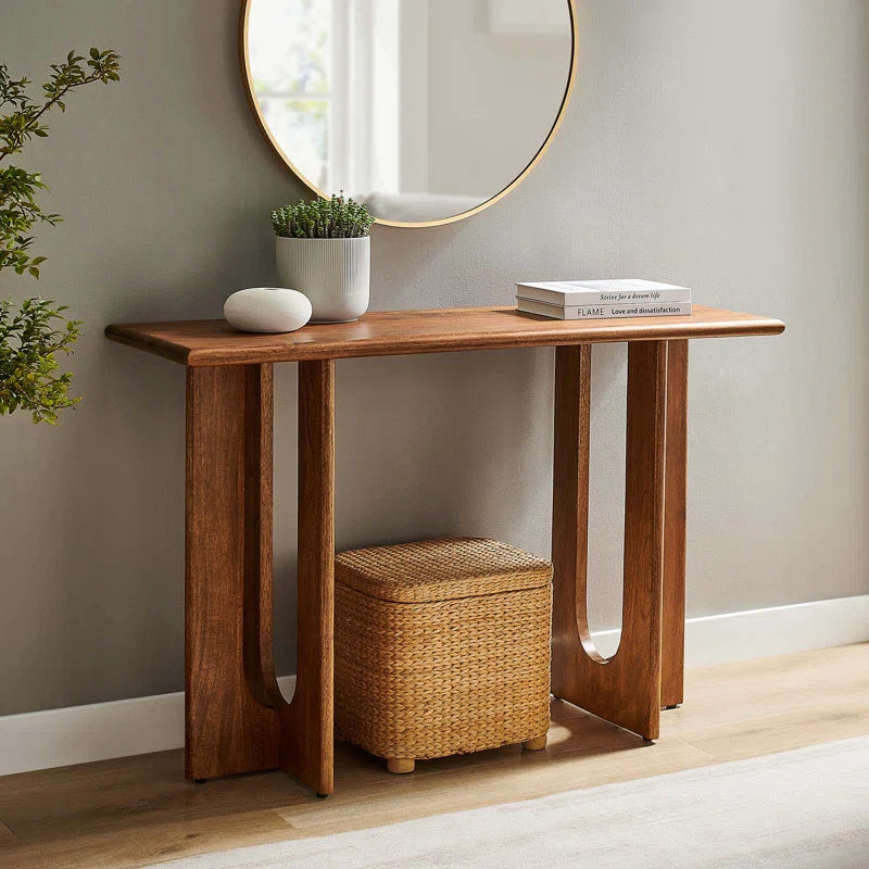 Rivora Solid Wood Console Table