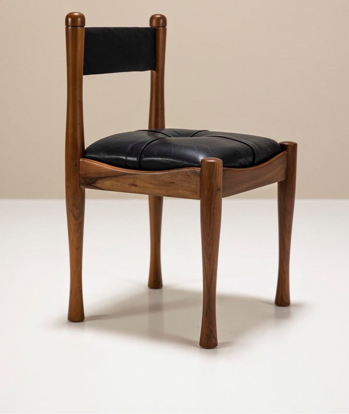 Solid Wood Dining Chair with Upholstery Seat
