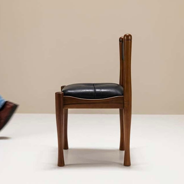 Solid Wood Dining Chair with Upholstery Seat