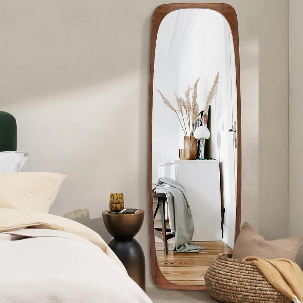 Natural Edge Rectangle  Full-Length Leaning Mirror (69"x20")