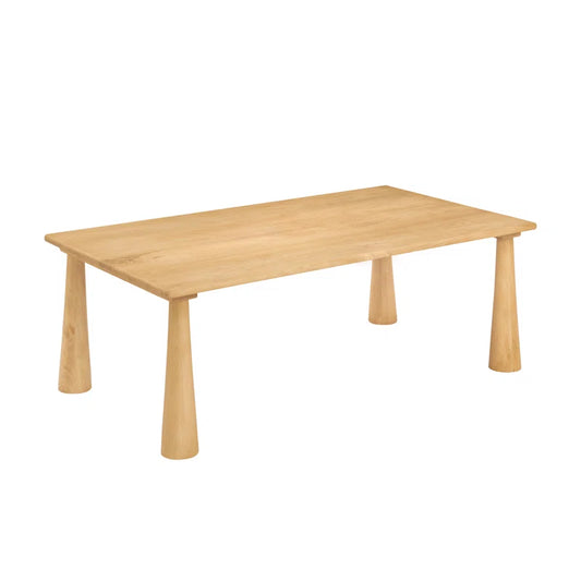 Fiorella Mango Wood Rectangular Coffee Table |Premium Matt Finish