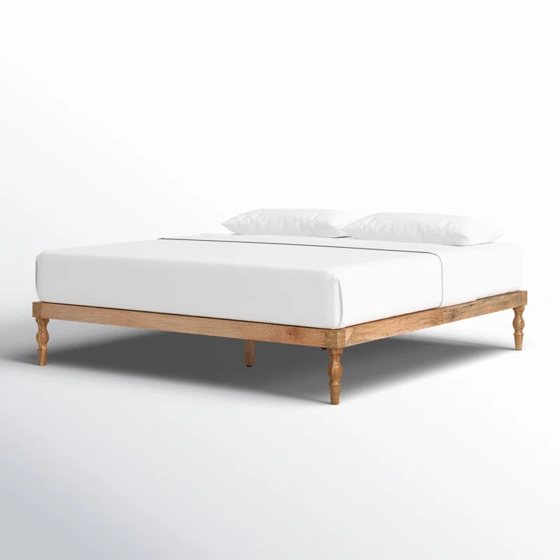 Astoria Solid Wood Platform Bed in Mango Wood