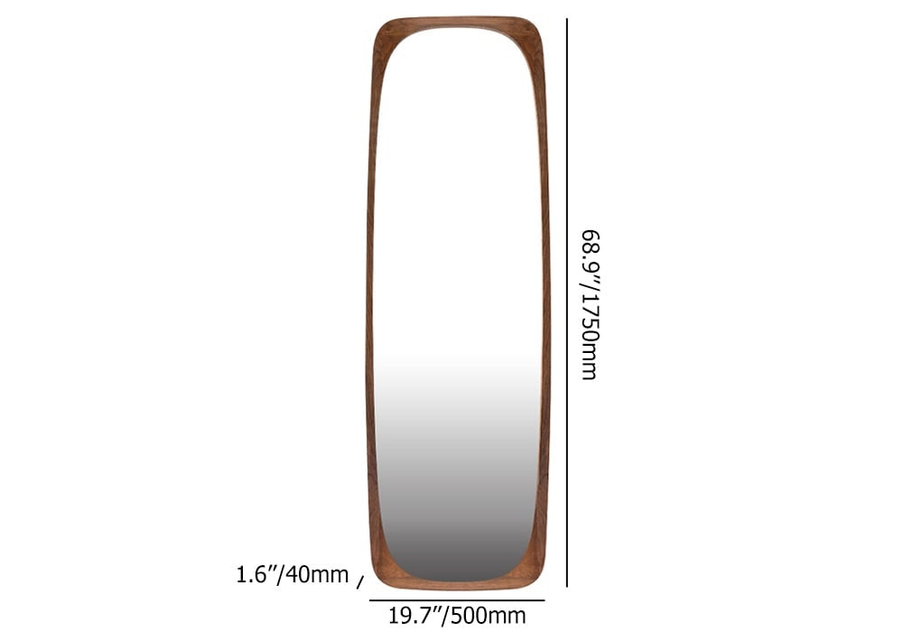 Natural Edge Rectangle  Full-Length Leaning Mirror (69"x20")