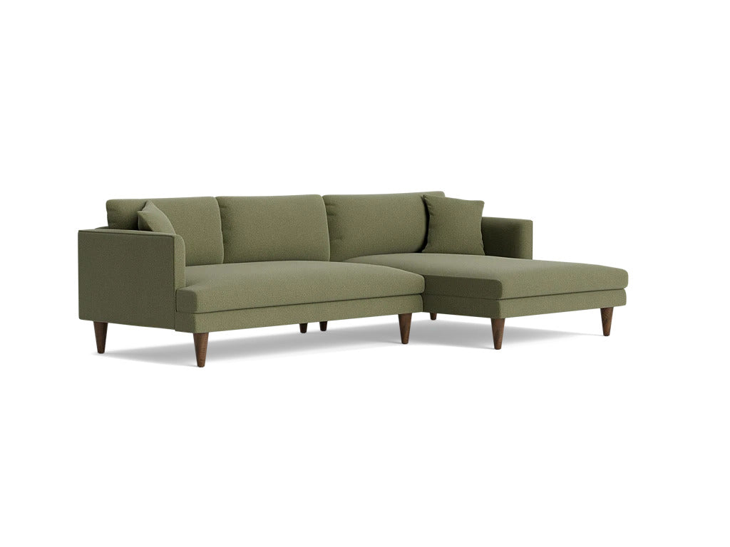 Lewis Sectional Sofa 4 Seater | Premium Seating Foam | Premium Upholstery Fabric | Solid Wood Frames