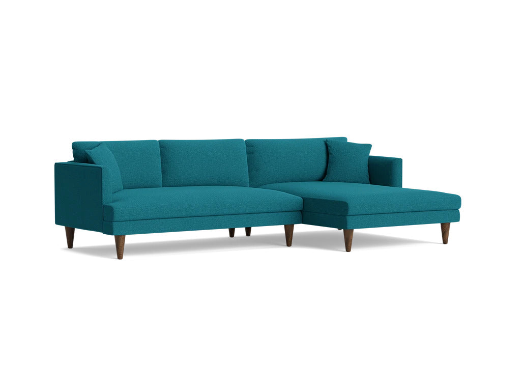 Lewis Sectional Sofa 4 Seater | Premium Seating Foam | Premium Upholstery Fabric | Solid Wood Frames
