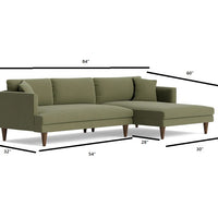 Lewis Sectional Sofa 4 Seater | Premium Seating Foam | Premium Upholstery Fabric | Solid Wood Frames