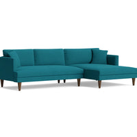 Lewis Sectional Sofa 4 Seater | Premium Seating Foam | Premium Upholstery Fabric | Solid Wood Frames