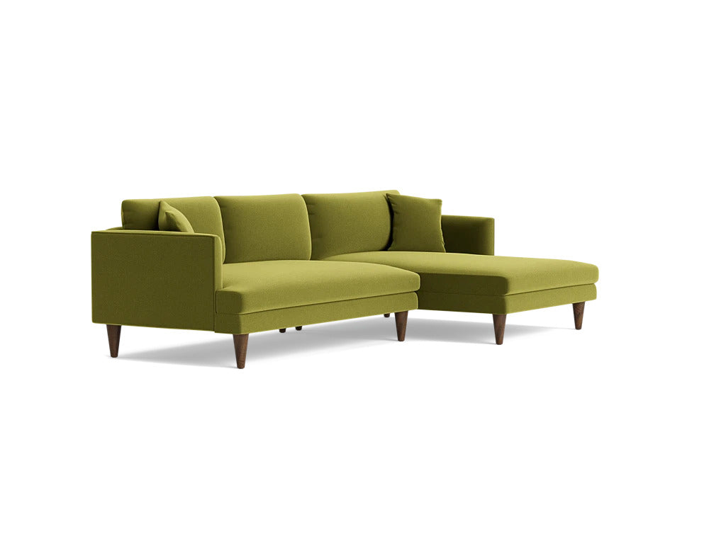 Lewis Sectional Sofa 4 Seater | Premium Seating Foam | Premium Upholstery Fabric | Solid Wood Frames