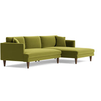 Lewis Sectional Sofa 4 Seater | Premium Seating Foam | Premium Upholstery Fabric | Solid Wood Frames