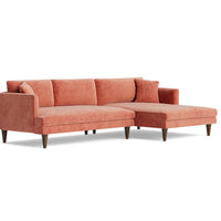 Lewis Sectional Sofa 4 Seater | Premium Seating Foam | Premium Upholstery Fabric | Solid Wood Frames