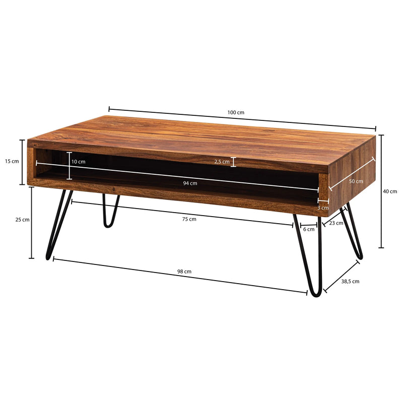 Anegam Coffee Table in Solid Wood
