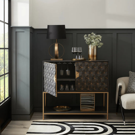 Adelyn Bar Cabinet in Timeless Black