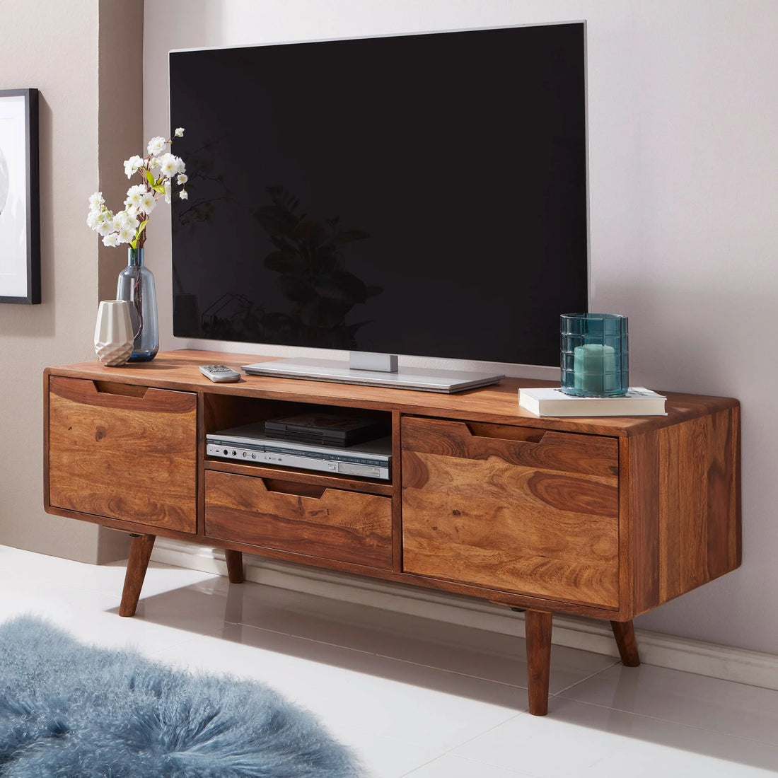 Aldred Solid Wood TV Cabinet