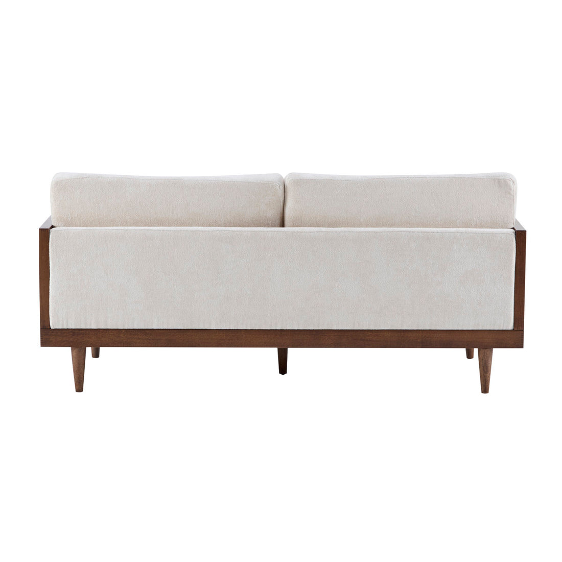Aneet Upholstered Rattan Sofa in Solid Wood