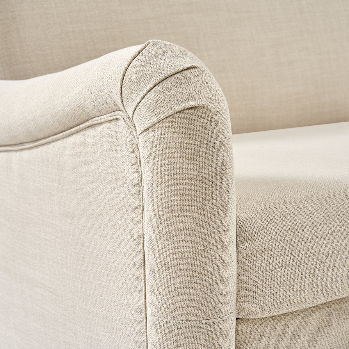 Arching 2 Seater Farmhouse Loveseat With Solid Wood Spindle Legs