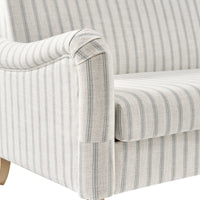 Arching 2 Seater Farmhouse Loveseat With Solid Wood Spindle Legs