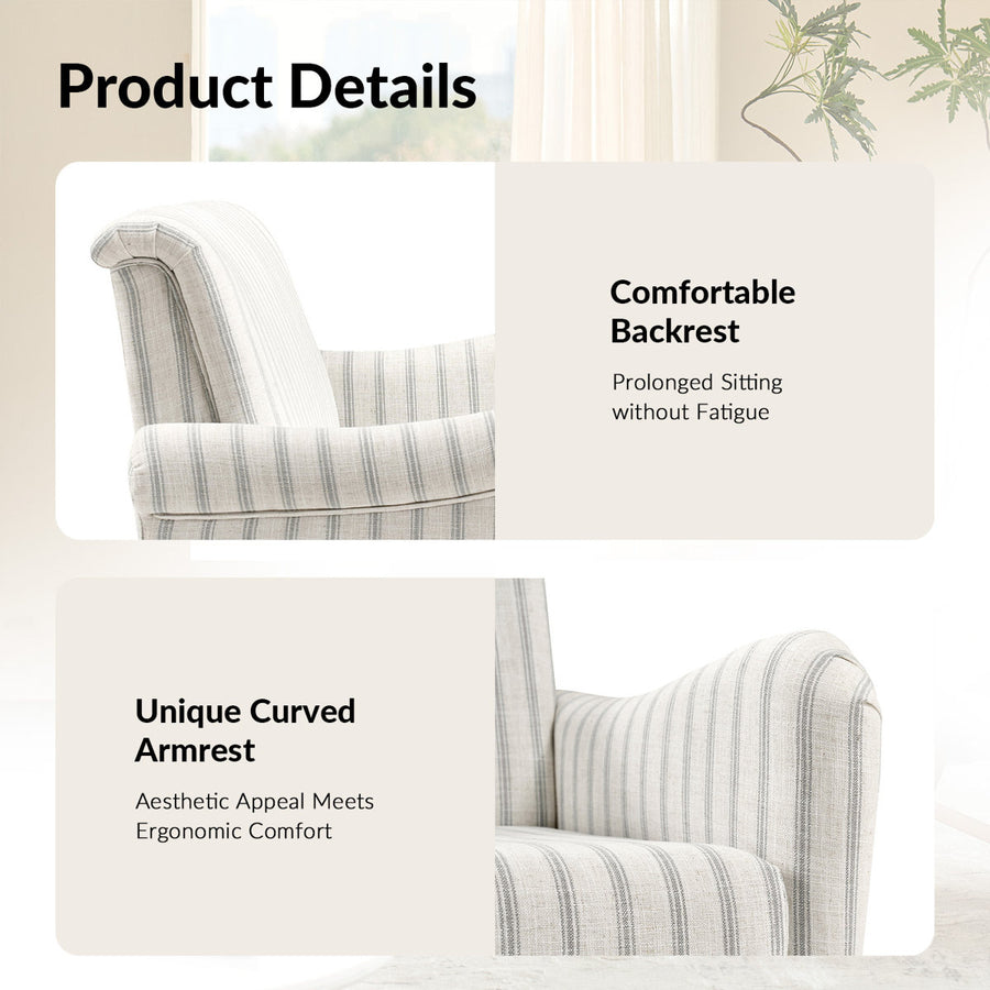 Arching 2 Seater Farmhouse Loveseat With Solid Wood Spindle Legs